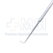 Graefe Strabismus Hook, Size 3, Flattened 10mm Hook, Serrated Flat Handle, Polished Finish, Overall Length 5-5/8" (143mm) - 5-1604
