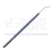 Graether Collar Button, Angled 45 Degrees Shaft, 10mm Tip To Bend, Round Knurled Handle, Polished Finish, Overall Length 4-1/2" (115mm) - 5-1677-SA