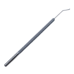 Graether Collar Button, Angled 45 Degrees Shaft, 10mm Tip To Bend, Round Knurled Handle, Polished Finish, Overall Length 4-1/2" (115mm) K3-4910,E0566 SA,08-04241,5229E,K3-4910,08-04241,E0566 SA