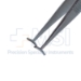 Green Fixation Forceps, Narrow 12mm Jaws, Fine Teeth, Serrated Handle, Polished Finish, Overall Length 4" (100mm) - 5-2711