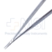 Green Needle Holder, Angled, 12mm Serrated Jaws, V-Groove Suturing Platforms, Serrated Flat Spring Loaded Handle, Polished Finish, Overall Length 4-1/4" (107mm) - 5-4944