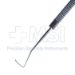 Green Strabismus Hook, Flat 7mm Hook, Serrated Flat Handle, Polished Finish, Overall Length 5-1/8" (130mm) - 5-1699
