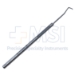 Green Strabismus Hook, Flat 7mm Hook, Serrated Flat Handle, Polished Finish, Overall Length 5-1/8" (130mm) - 5-1699