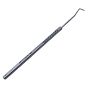 Green Strabismus Hook, Flat 7mm Hook, Serrated Flat Handle, Polished Finish, Overall Length 5-1/8" (130mm) K3-6850,E0588,08-04402,3678E,K3-6850,08-04402,E0588