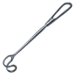 Green Thyroid Retractor, 3/4" x 1" Blade, Overall Length 8-3/4" (222mm) 