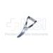 Gregory Miniature Vascular Clamp Forceps, 1.5mm Jaws, Extra Light, Angled 45 Degrees, Overall Length 4-1/2 " (115mm) - 66-6150SSI