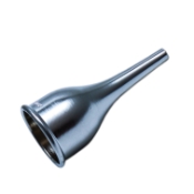 Gruber Ear Speculum, Infant/Child, Large, 3mm x 4mm Inner Diamter, Oval Tip, Chrome-Plated 