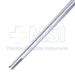 Gruenwald Nasal Bayonet Dressing Forceps, 18mm Long x 2mm Wide, Serrated Tips, Overall Length 10" (254mm) - 114-3973-10X