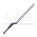 Gruenwald Nasal Bayonet Dressing Forceps, 18mm Long x 2mm Wide, Serrated Tips, Overall Length 10" (254mm) - 114-3973-10X