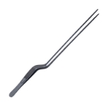 Gruenwald Nasal Bayonet Dressing Forceps, 18mm Long x 2mm Wide, Serrated Tips, Overall Length 10" (254mm) 