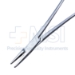 Halsey Needle Holder, TC, Serrated, Overall Length 5" (127mm) - D1067