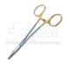 Halsey Needle Holder, TC, Serrated, Overall Length 5" (127mm) - D1067