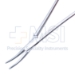 Halstead Hemostatic Mosquito Forceps, Curved, 21mm Serrated Jaws, Ring Handle, Dull Finish, Ratchet Lock, Overall Length 5" (127mm) - 5-4033