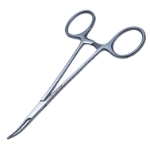 Halstead Petit-Point Mosquito Forceps, Delicate, Curved Tips, Overall Length 4-3/4" (121mm) 
