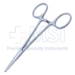 Halstead Hemostatic Mosquito Forceps, Straight, 22mm Serrated Jaws, Ring Handle, Dull Finish Ratchet Lock, Overall Length 5" (127mm) - 5-4031