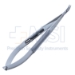 Hampton Needle Holder, Curved, 9mm Jaw, With Lock, Large Knurled Round Handle, Finger Flats At Neck, Overall Length 5-1/8" (130mm) - 5-4937