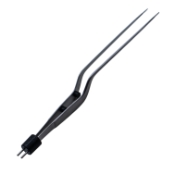 Hardy Bayonet Bipolar Forceps, 0.7mm Tip, Overall Length 8-1/4" (210mm) 