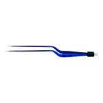 Hardy Bayonet Bipolar Forceps, Insulated, Travel Stop, 1mm Tip, Overall Length 8-1/2" (216mm) 