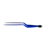 Hardy Bayonet Bipolar Forceps, Insulated, Travel Stop, 2mm Tip, Overall Length 8-1/2" (216mm) 