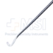 Hardy Enucleator, Curved Right, Standard 3.4mm Blade, Bayonet Shape, Working Length 5" (125mm), Overall Length 9-1/2" (240mm) - 912437C