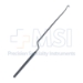 Hardy Enucleator, Curved Right, Standard 3.4mm Blade, Bayonet Shape, Working Length 5" (125mm), Overall Length 9-1/2" (240mm) - 912437C