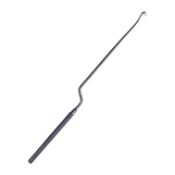 Hardy Enucleator, Curved Right, Standard 3.4mm Blade, Bayonet Shape, Working Length 5" (125mm), Overall Length 9-1/2" (240mm) 