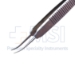 Harms-Tubingen Tying Forceps, Curved, 7mm Tying Platform, Serrated Handle, Polished Finish, Overall Length 4" (101mm) - 5-2999-C