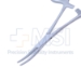 Hartman Hemostatic Mosquito Forceps, Curved, 20mm Serrated Jaws, Ring Handle, Dull Finish, Ratchet Lock, Overall Length 3-7/8" (99mm) - 5-4027