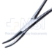Hartman Hemostatic Mosquito Forceps, Curved, 20mm Serrated Jaws, Ratchet Lock, Ring Handle, Overall Length 3-7/8" (99mm) - 216226J