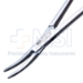 Halstead Hemostatic Mosquito Forceps, Curved, 21mm Serrated Jaws, Ratchet Lock, Ring Handle, Dull Finish, Overall Length 5" (125mm) - 217213J