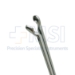 Hartman-Herzfeld Ear Forceps, Straight 3mm Round Cup 6mm Jaw, Working Length 3-1/2" (87mm), Overall Length 5 1/4'' (133mm) - 232-D00-07