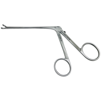 Hartman-Herzfeld Ear Forceps, Straight 3mm Round Cup 6mm Jaw, Working Length 3-1/2" (87mm), Overall Length 5 1/4 (133mm) 
