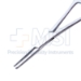 Hartman Hemostatic Mosquito Forceps, Straight, 20mm Serrated Jaws, Ring Handle, Dull Finish, Ratchet Lock, Overall Length 3-7/8" (99mm) - 5-4026