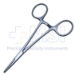 Halstead Hemostatic Mosquito Forceps, Straight, 22mm Serrated Jaws, Ratchet Lock, Ring Handle, Dull Finish, Overall Length 5" (125mm) - 217211J