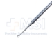 Heath Chalazion Curette, Straight 35mm Shaft, #3, 3mm Ring Curette, 1.5mm High, Round Knurled Handle, Polished Finish, Overall Length 4-1/2" (114mm) - 5-1914