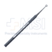 Heath Chalazion Curette, Straight 35mm Shaft, #3, 3mm Ring Curette, 1.5mm High, Round Knurled Handle, Polished Finish, Overall Length 4-1/2" (114mm) - 5-1914
