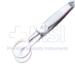 Heath Chalazion Forceps, Locking Thumb Screw, Oval Solid 16mm Wide Lower Plate, Open Upper Plate, Inside Dimensions Of 12mm x 14mm, Serrated Handle, Polished Finish, Overall Length 3-3/4" (96mm) - 5-3725