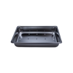 Heavy Duty Stainless Steel High-Sided Perforated Tray, Dimensions 12-1/4" x 7-3/4" x 2-1/4" 