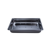 Heavy Duty Stainless Steel High-Sided Perforated Tray, Dimensions 12-1/4" x 7-3/4" x 2-1/4" 