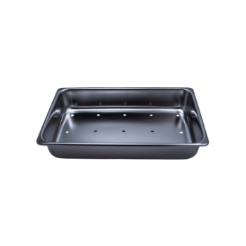 Heavy Duty Stainless Steel High-Sided Perforated Tray, Dimensions 12-1/4" x 7-3/4" x 2-1/4" 