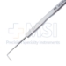 Helveston Muscle Finder, Hook, Small, Angled Tip, Flat Handle, Overall Length 5" (127mm) - 11-4-7872