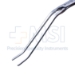 Henly Modified Vascular Clamp Forceps, 1 x 2 Vascular Teeth, 20mm Angled Jaw, Overall Length 7-1/2" (191mm) - 482386C