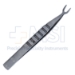 Hered Dacamara Strabismus Double Fixation Forceps, Dual Curved U Shaped Head, Double 1 x 2 Teeth, Newly Designed Secure Lock, Overall Length 4-3/8" (111mm) - T7500