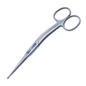 Hi-Level Bandage Scissors, Angled Shanks, Upper Blade Serrated, Small Probed Tip, Two Tone Finish, Overall Length 5-3/4" (145mm) 