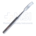Hibbs Osteotome, Curved, 7/8" (22mm) Wide, Hexagonal Handle, Overall Length 9-1/2" (240mm) - D6380