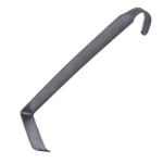 Hibbs Retractor, 25mm x 75mm (1" x 3") Blade, Sharp Teeth, Overall Length 9-1/2" (241mm) 