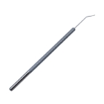 Hirschman Iris Hook, Angled 45 Degrees, H-Shaped 0.75mm Hook, 9mm Bend to Tip, Round Knurled Handle, Overall Length 4-3/4" (122mm) E0549 H,3240E,E0549 H