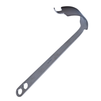 Hohmann Retractor, 40mm Blade Width, End Curved 90 Degrees, 2 Holes In Handle, Overall Length 13" (330mm) 