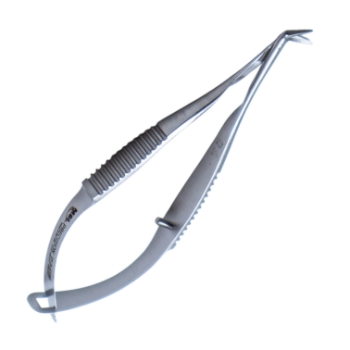Holland DALK Scissors, Angled, Blunt Tips, 4.5mm Blades, Vannas Type Handle 1565740,11/5/6186,K4-5075