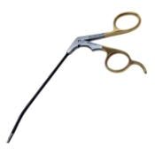 Hook Scissors, Insulated, Curved Downwards 15 Degrees, Shaft Diameter 3.4mm, Working Length 5-1/8" (130mm), Overall Length 8-1/2" (217mm) 